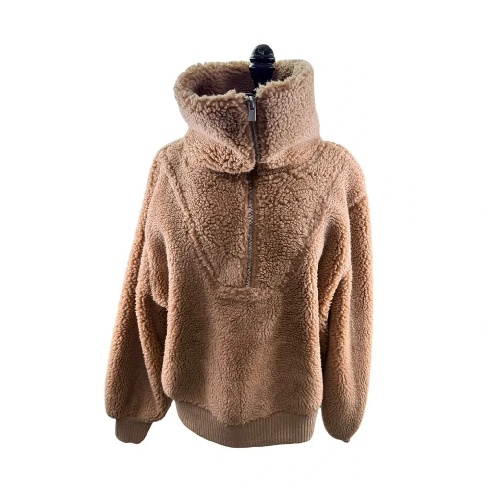 Express Tan Teddy Jacket - Picture 4 of 5